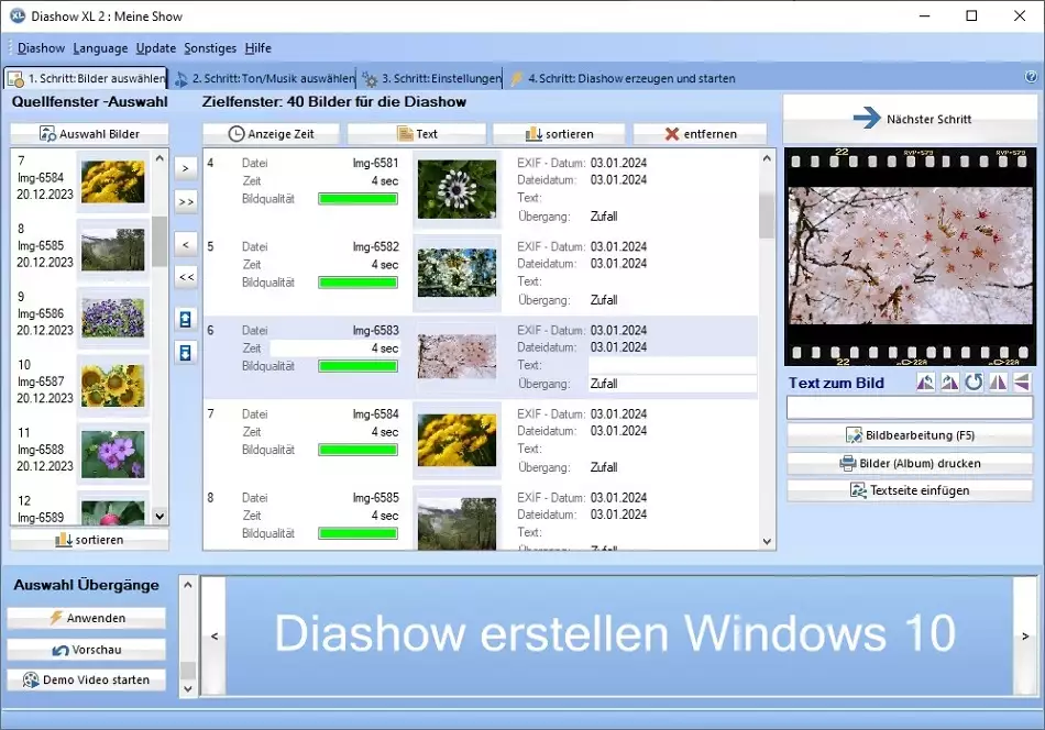 Diashow erstellen Windows 10